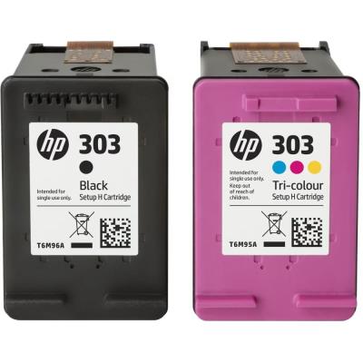 HP 303 Dvojbalení černé a tříbarevné originální inkoustové kazety
