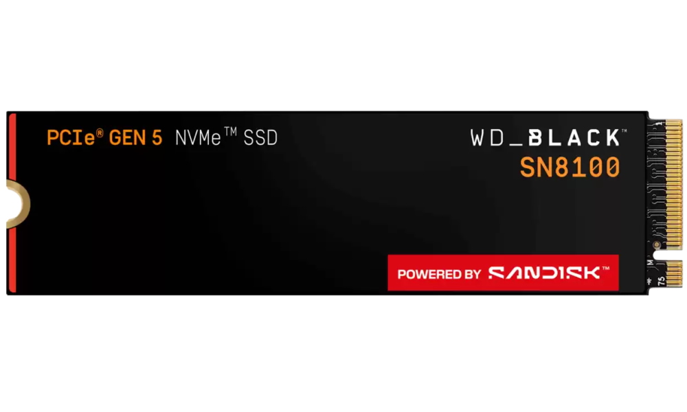 WD_Black SN8100 1TB SSD / WDS100T1X0M / NVMe M.2 PCIe Gen5 / Interní / M.2 2280
