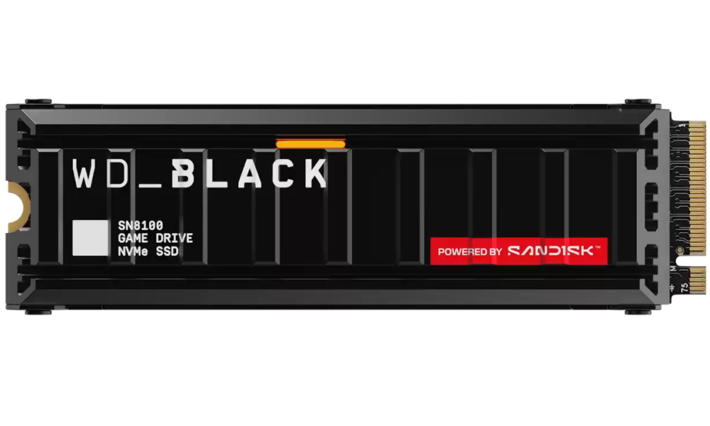 WD_Black SN8100 1TB SSD / WDS100T1XHM / NVMe M.2 PCIe Gen5 / Interní / chladič / M.2 2280