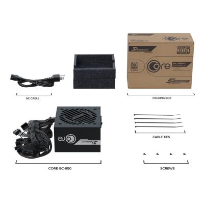 SEASONIC zdroj Core GC-650 / 650W / ATX3.1 / 120mm fan / 80PLUS Gold