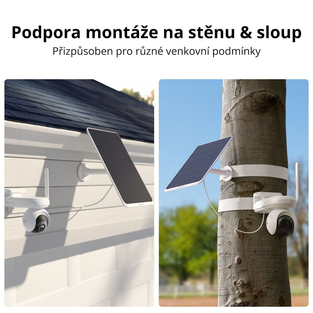 Reolink Solar Panel 3 pro bateriové Reolink kamery, 12W, USB-C, bílý