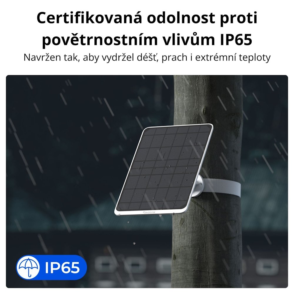 Reolink Solar Panel 3 pro bateriové Reolink kamery, 12W, USB-C, bílý
