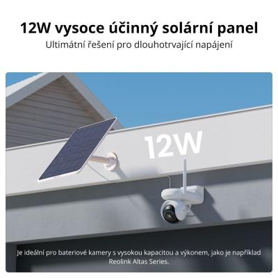 Reolink Solar Panel 3 pro bateriové Reolink kamery, 12W, USB-C, bílý