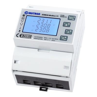 Eastron SDM630-MODBUS-MID V2, Modbus elektroměr, třífázový, 100A
