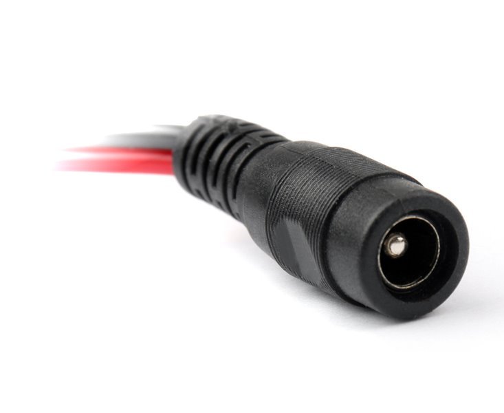 XtendLan Napájecí kabel/pigtail s jedním konektorem (jack 2,1mm samice) ke zdroji, vodiče 2x 0,75mm2, délka 30cm