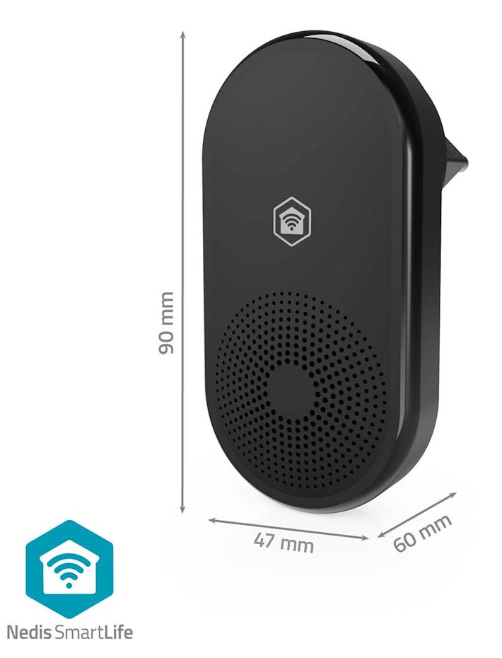 NEDIS Wi-Fi chytrý bezdrátový dveřní zvonek/ příslušenství pro WIFICDP11BK/ WIFICDP21BK/ WIFICDP31BK/ síťové napájení