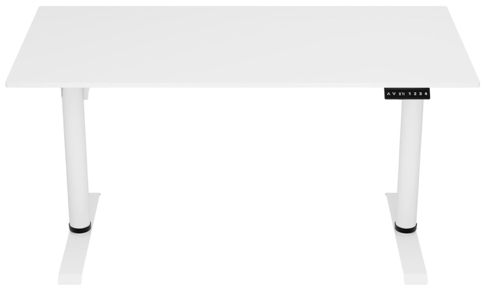 AROZZI herní stůl ARENA NORDICO White/ motorizovaný/ barva deska bílá, nohy bílé/ šíře 140cm/ výška 71-115 cm