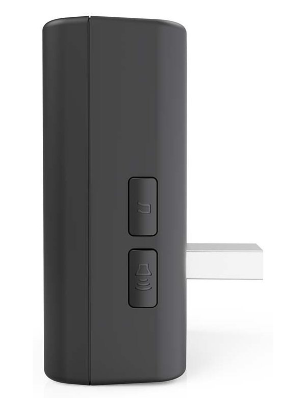 NEDIS Wi-Fi chytrý dveřní videotelefon/ 2x 1920x1080/ 4Mpix/ napájení z baterie/ IP54/ snímač pohybu/ noční vidění/ čern