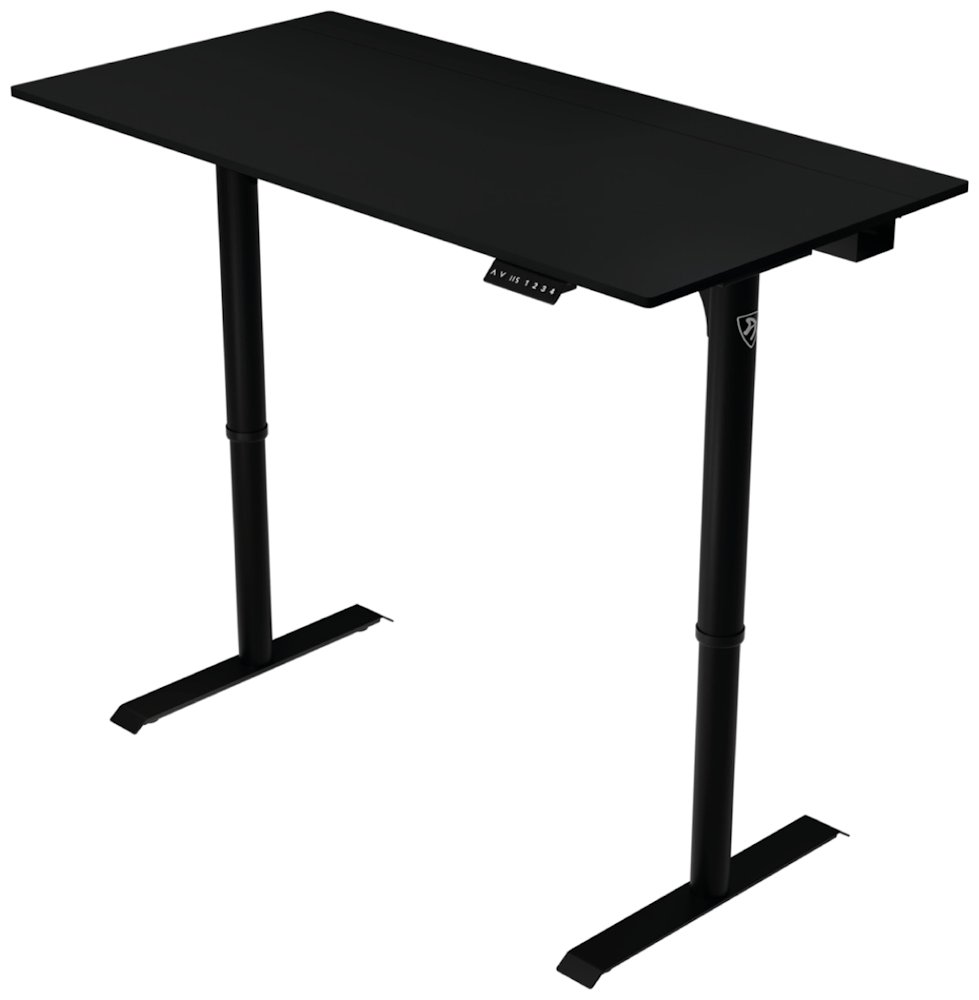 AROZZI herní stůl ARENA NORDICO Black/ motorizovaný/ barva deska černá, nohy černé/ šíře 140cm/ výška 71-115 cm