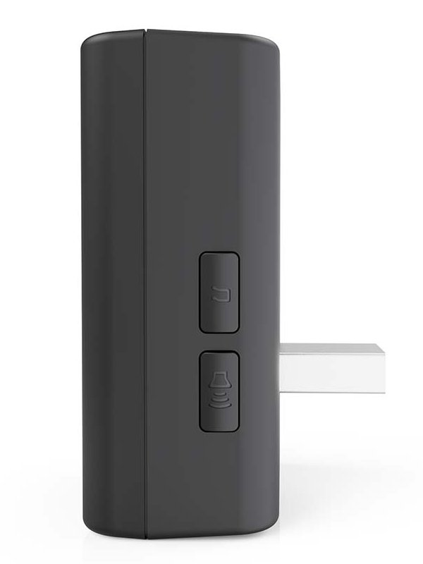 NEDIS Wi-Fi chytrý dveřní videotelefon/ 2304x1296 / 3Mpix/ napájení z baterie/ IP44/ snímač pohybu/ noční vidění/ černý