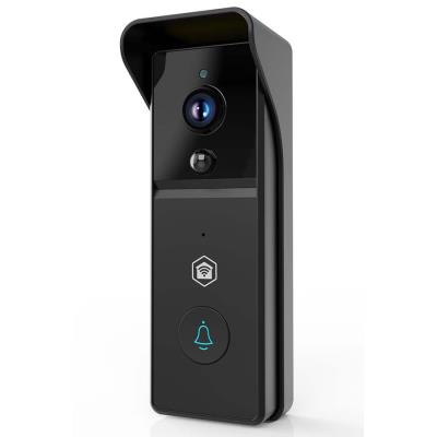 NEDIS Wi-Fi chytrý dveřní videotelefon/ 2304x1296 / 3Mpix/ napájení z baterie/ IP44/ snímač pohybu/ noční vidění/ černý