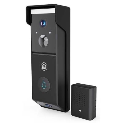 NEDIS Wi-Fi chytrý dveřní videotelefon/ 2x 1920x1080/ 4Mpix/ napájení z baterie/ IP54/ snímač pohybu/ noční vidění/ čern