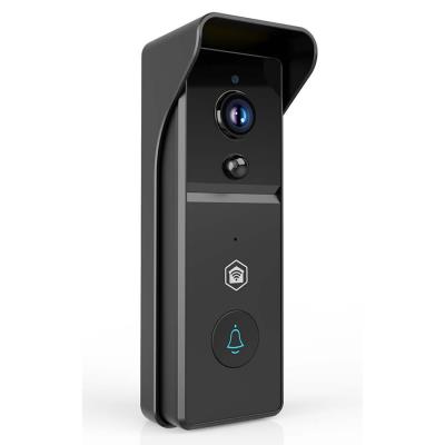 NEDIS Wi-Fi chytrý dveřní videotelefon/ 2304x1296 / 3Mpix/ napájení z baterie/ IP44/ snímač pohybu/ noční vidění/ černý