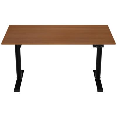 AROZZI herní stůl ARENA NORDICO Dark Walnut/ motorizovaný/ barva deska ořech, nohy černé/ šíře 140cm/ výška 71-115 cm