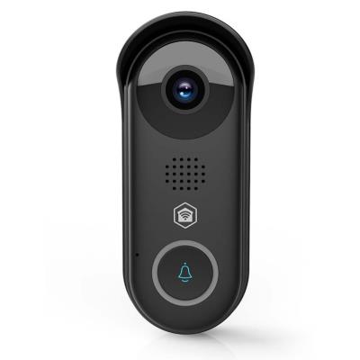 NEDIS Wi-Fi chytrý dveřní videotelefon/ 1920x1080/ 2Mpix/ IP54/ transformátor/ snímač pohybu/ noční vidění/ Onvif/ černý