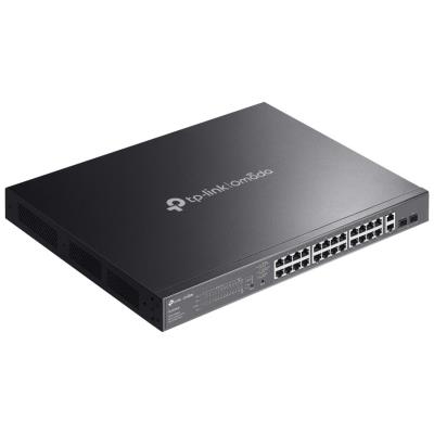 TP-Link ES228GMP, Omada 28-Port Gigabit Easy Managed Switch, 2x GLAN, 24x GLAN PoE+, 2x SFP, 384W PoE budget, 1U