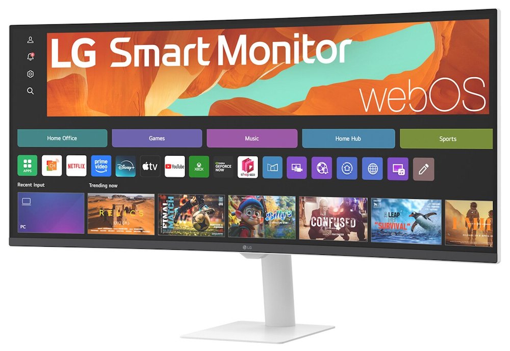 LG monitor 34U601SA-W zakřivený VA 34"/3440x1440/100Hz/300cdm/5ms/1500:1/HDMI/USB/LAN/repro