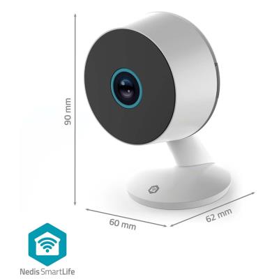 NEDIS IP kamera/ vnitřní/ Wi-Fi/ 3Mpix/ 1296p/ Onvif/ detekce pohybu/ noční vidění 10m/ bílá
