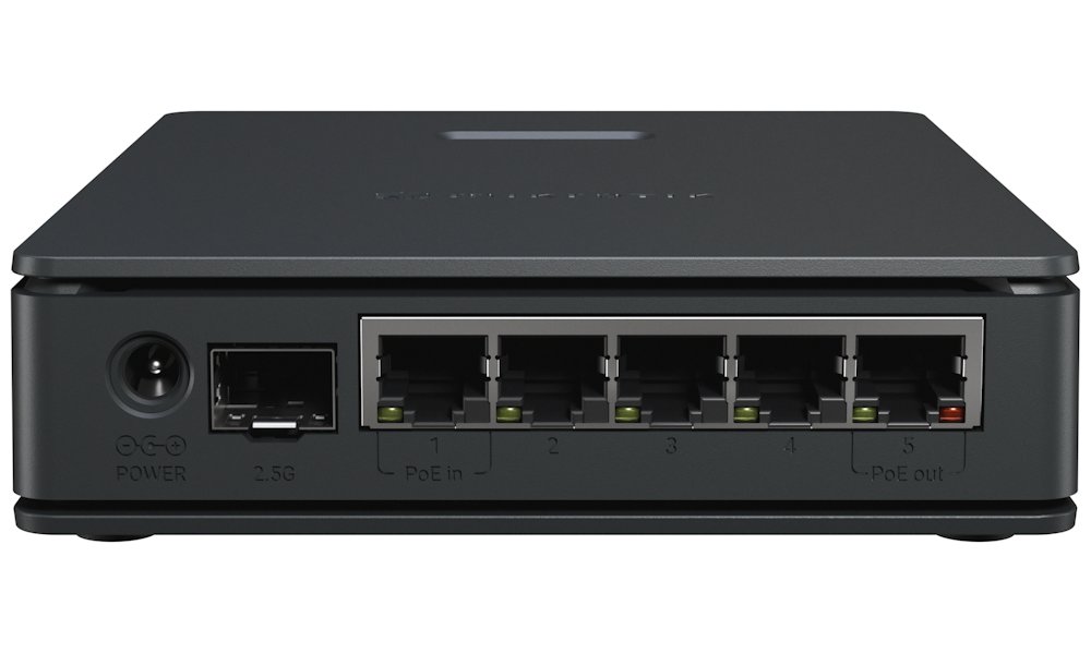 MikroTik hAP ax S, 5x GbE, SFP 2,5 G, USB 2.0, 2.4+5Ghz, 802.11b/g/n/ac/ax Wi-Fi 6, PoE in/out, ROS 7, L4,  PSU, indoor