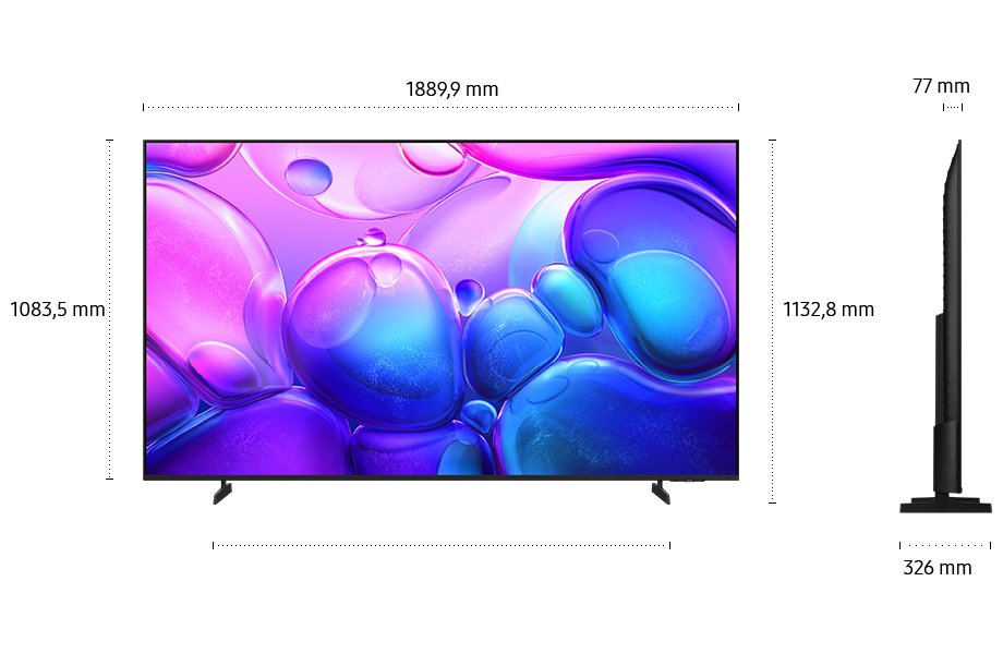 SAMSUNG SMART QLED TV 85"/ QE85Q6F/ 4K Ultra HD 3840x2160/ DVB-T2/S2/C/ H.265/HEVC/ 3xHDMI/ 1xUSB/ Wi-Fi/ LAN/ G