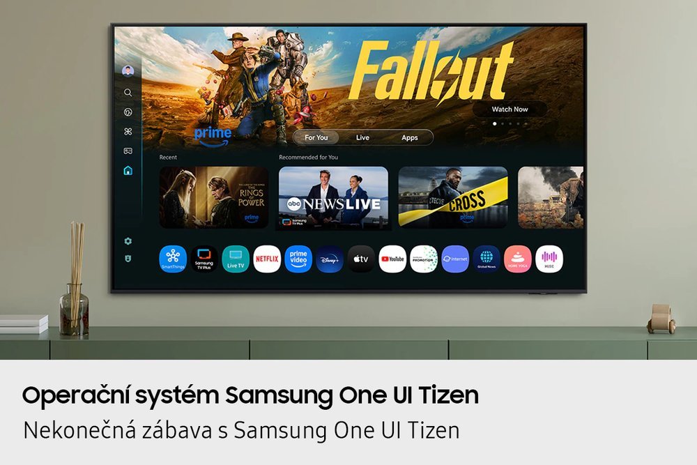 SAMSUNG SMART QLED TV 75"/ QE75Q6F/ 4K Ultra HD 3840x2160/ DVB-T2/S2/C/ H.265/HEVC/ 3xHDMI/ 1xUSB/ Wi-Fi/ LAN/ G