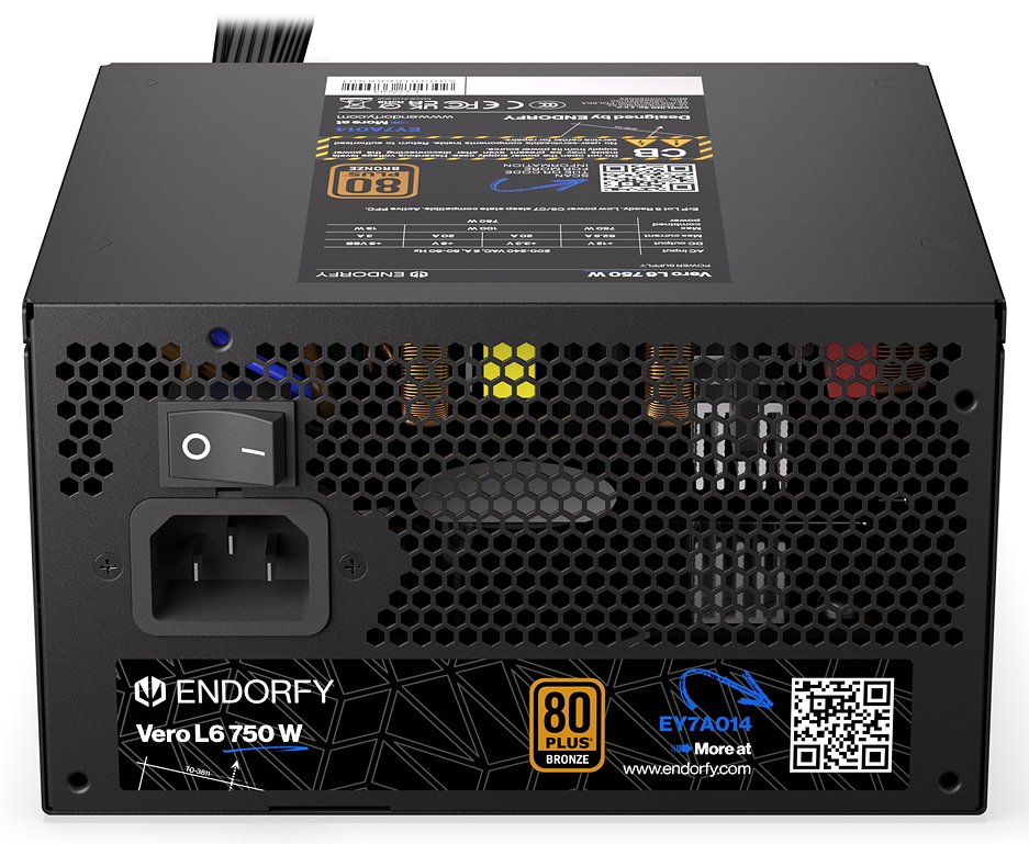 Endorfy zdroj Vero L6 Bronze 750W / ATX3.1 / 120mm / 80 Plus Bronze