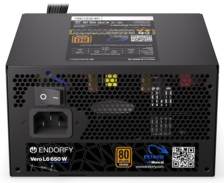 Endorfy zdroj Vero L6 Bronze 650W / ATX3.1 / 120mm / 80 Plus Bronze