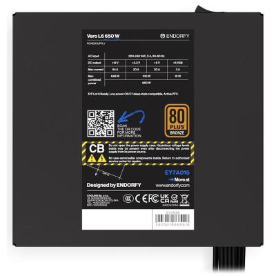 Endorfy zdroj Vero L6 Bronze 650W / ATX3.1 / 120mm / 80 Plus Bronze