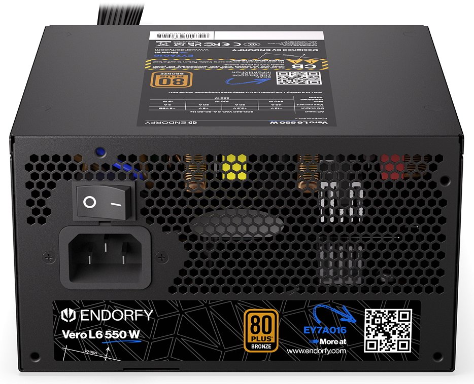 Endorfy zdroj Vero L6 Bronze 550W / ATX3.1 / 120mm / 80 Plus Bronze