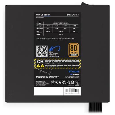 Endorfy zdroj Vero L6 Bronze 550W / ATX3.1 / 120mm / 80 Plus Bronze