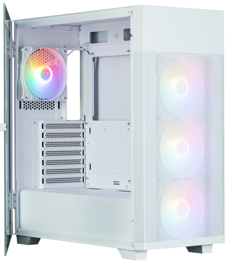 Zalman skříň S5 Neo White / ATX / 4x120mm RGB Fan / USB 3.0 / USB 2.0 / bílá