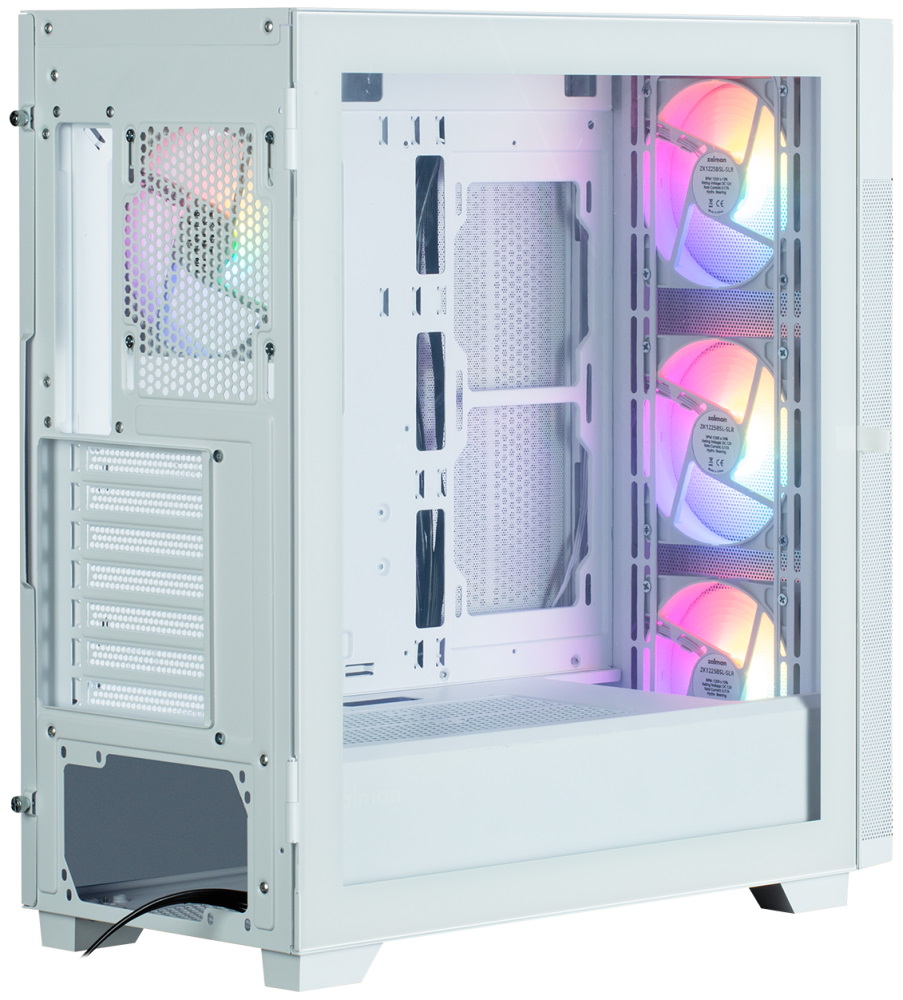Zalman skříň S5 Neo White / ATX / 4x120mm RGB Fan / USB 3.0 / USB 2.0 / bílá