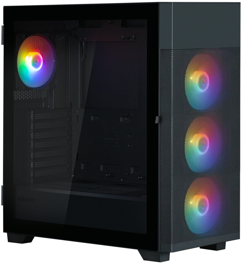 Zalman skříň S5 Neo Black / ATX / 4x120mm RGB Fan / USB 3.0 / USB 2.0 / černá