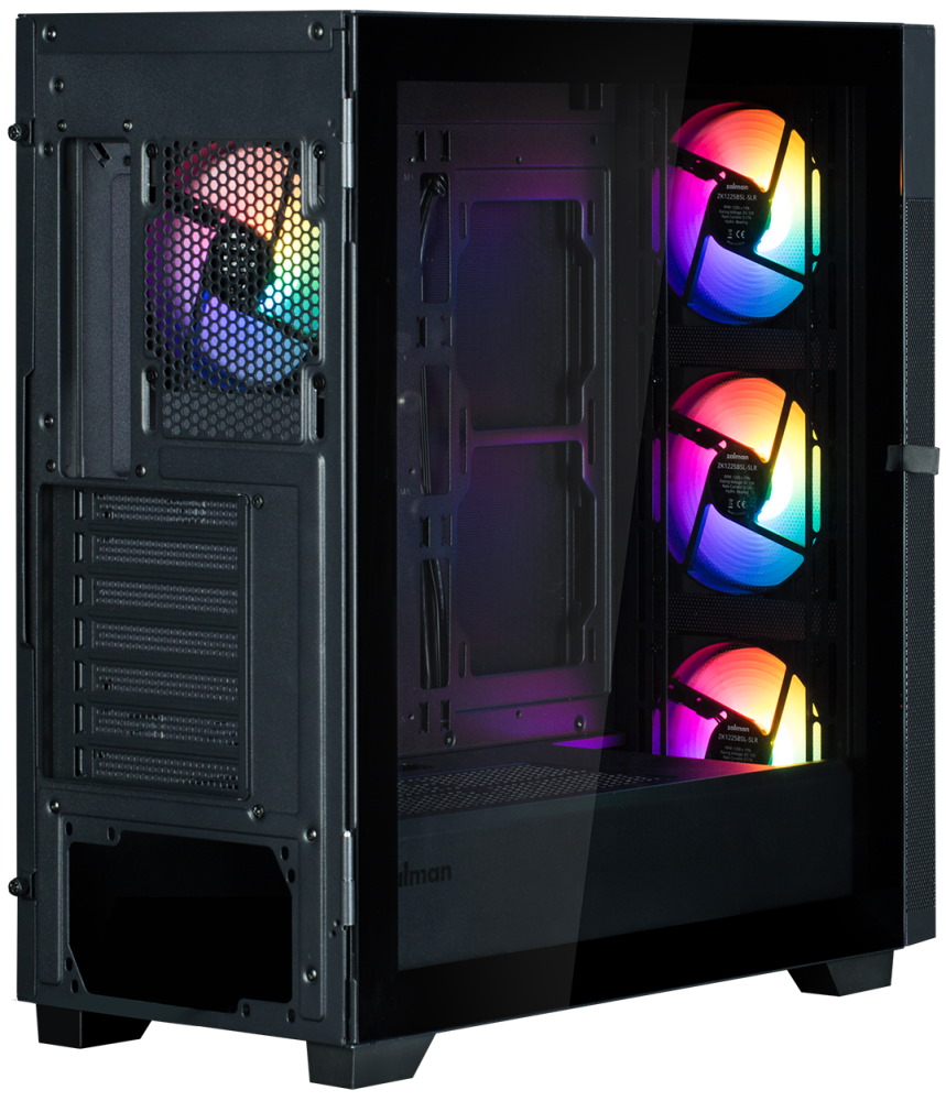 Zalman skříň S5 Neo Black / ATX / 4x120mm RGB Fan / USB 3.0 / USB 2.0 / černá