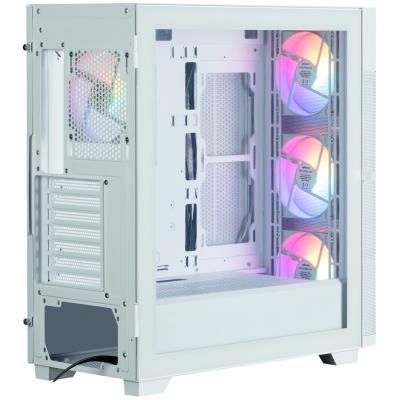 Zalman skříň S5 Neo White / ATX / 4x120mm RGB Fan / USB 3.0 / USB 2.0 / bílá