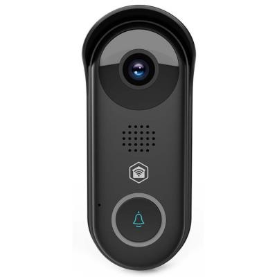 NEDIS Wi-Fi chytrý dveřní videotelefon/ 1920x1080/ 2Mpix/ IP54/ transformátor/ snímač pohybu/ noční vidění/ Onvif/ černý