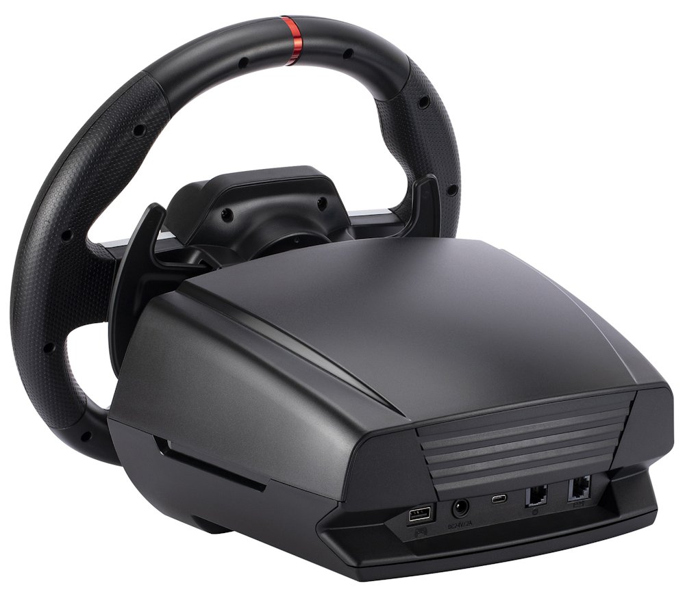 GENIUS GX Gaming volant SpeedMaster X5 FF/drátový/ USB-C/1080° rotační a vibrační/pedály/řadící páka/ PC,PS4,XBOX One