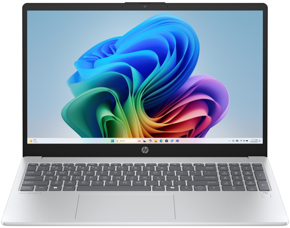 HP OmniBook 3 AI PC 15-fn0000nc/ Ryzen AI 5 330/ 16GB DDR5/ 512GB SSD/ Radeon Graphics/ 15,6"FHD,matný/ W11H/ stříbrný