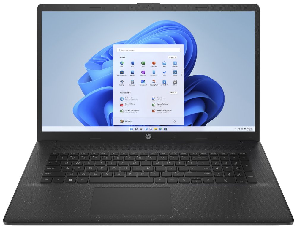 HP 17-cn0011nc/ Celeron N4500/ 4GB DDR4/ 512GB SSD/ Intel UHD/ 17,3"HD+,matný/ W11H/ černý