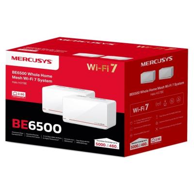 TP-Link Mercusys Halo H37BE(2-pack) WiFi systém, WiFi 7, BE6500, 2x 2,5GWAN/LAN, 1x GWAN/GLAN, 2ks v balení