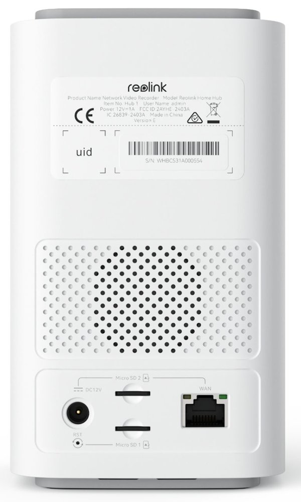 Reolink Hub 1 pro až 8 kamer, 2x SD až 512GB, WiFi 6, 1x WAN