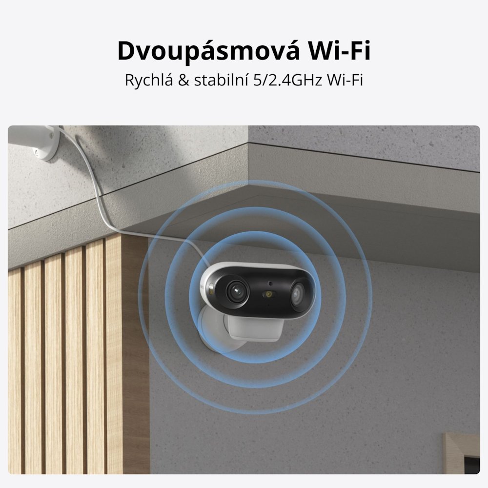 Reolink Argus Series B740X 8MPx venkovní bateriová IP kamera, panorama 180° , 5120x1440, SD, audio, bat 5000mAh