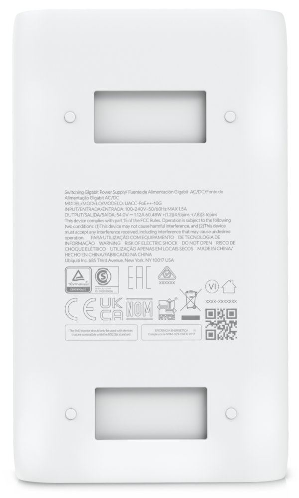 ROZBALENÉ - Ubiquiti UniFi 10G PoE++ Adapter (60W) - 10Gigabit PoE injektor, 48V, 60W - Výprodej