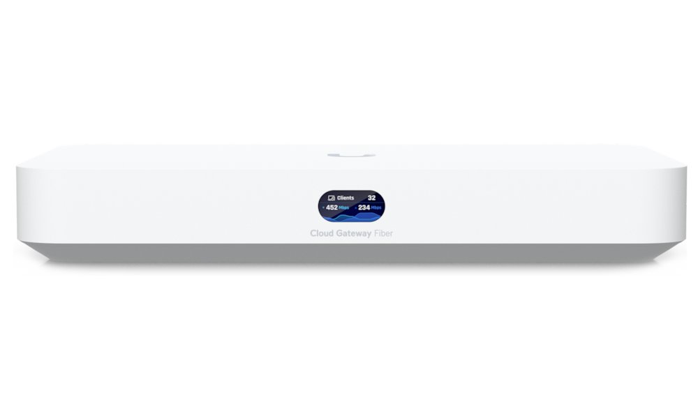 ROZBALENÉ - Ubiquiti UniFi Cloud Gateway Fiber - Router, Full UniFi OS, IDS/IPS, 5x 2.5GbE, 2x SFP+, slot NVMe SSD - Výpr...