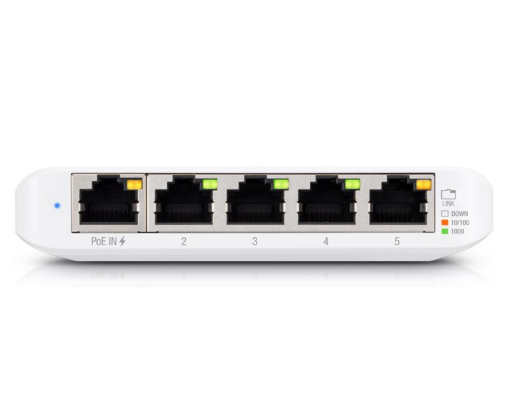 ROZBALENÉ - Ubiquiti UniFi Switch Flex Mini - 5x GbE, 1x PoE In