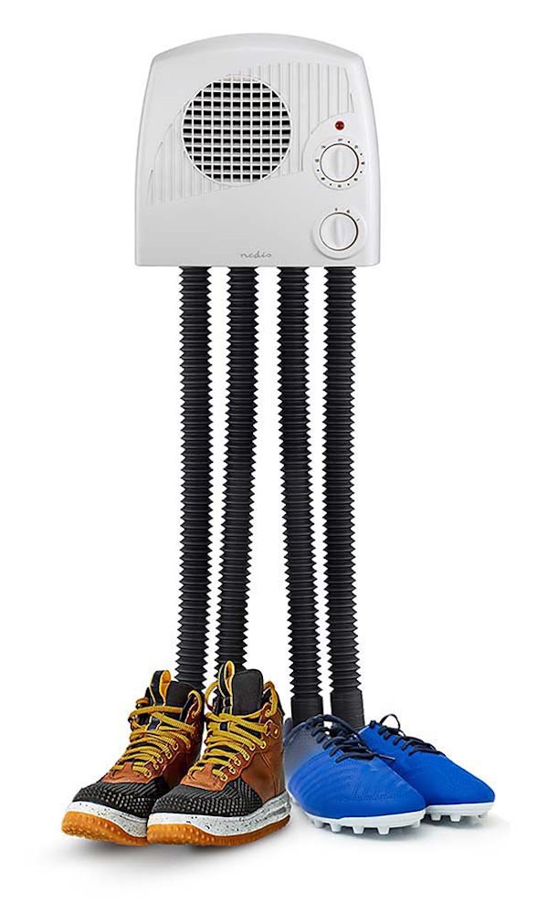 NEDIS vysoušeč obuvi/ 350 W/ 45 °C/ pro dva páry bot nebo holínek/ bílý