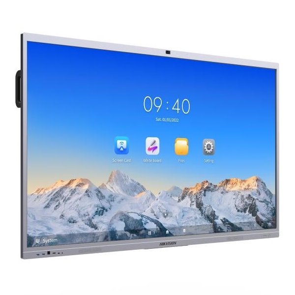 ROZBALENÉ - HIKVISION interaktivní dotykový panel 65", 4K,45points,Android 12 OTA to Android 13,8+128GB,8 MP camera, Goog...