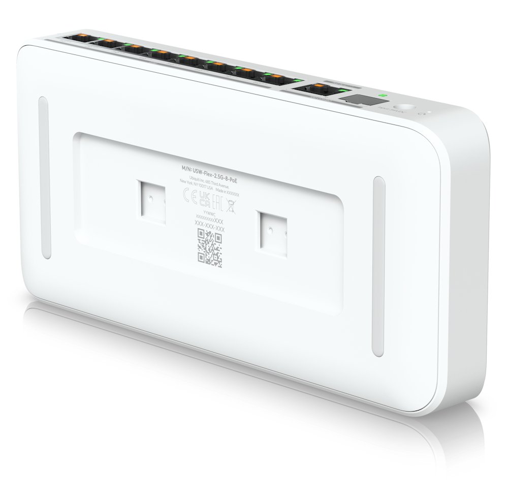 Ubiquiti UniFi Switch Flex Mini 2.5G 8 PoE - 8x 2.5GbE, 1x 10GbE/ SFP+ port combo, PoE+++ In/PoE++ Out (PoE budget 196W)