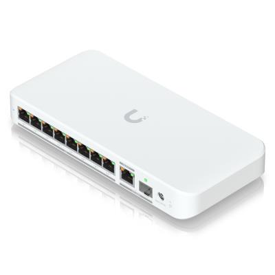 Ubiquiti UniFi Switch Flex Mini 2.5G 8 PoE - 8x 2.5GbE, 1x 10GbE/ SFP+ port combo, PoE+++ In/PoE++ Out (PoE budget 196W)