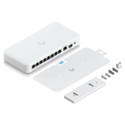 Ubiquiti UniFi Switch Flex Mini 2.5G 8 PoE - 8x 2.5GbE, 1x 10GbE/ SFP+ port combo, PoE+++ In/PoE++ Out (PoE budget 196W)